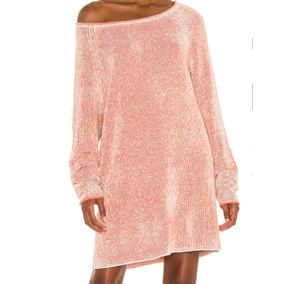 Free People Tunic Lenox Ribbed Knit Orange Sz XS NEW NWT N41 - Picture 5 of 5